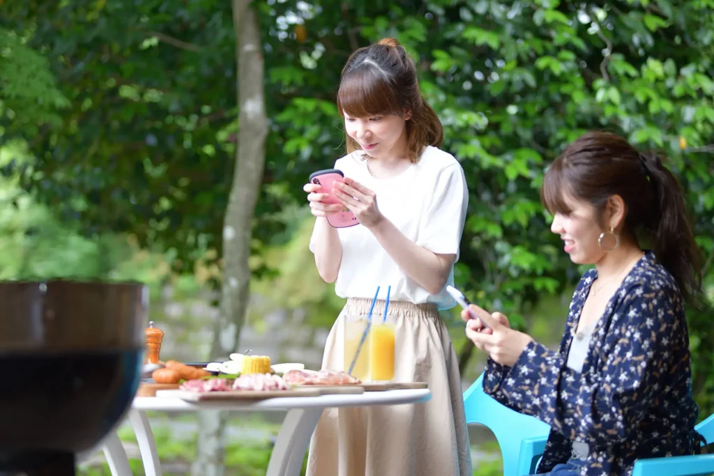 シマブルーでバーベキュー
