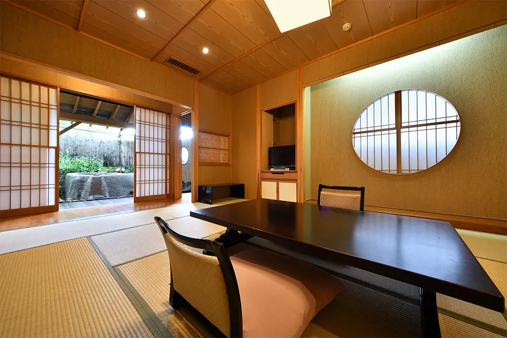 専用の温泉風呂の付いたお部屋