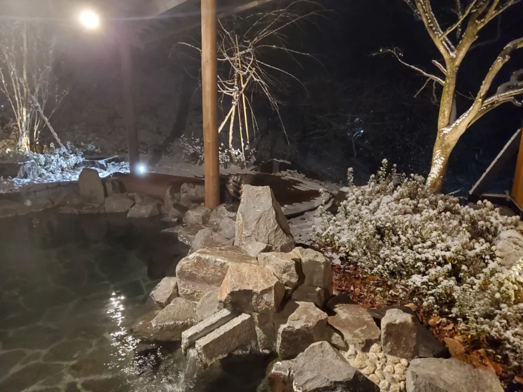雪見風呂