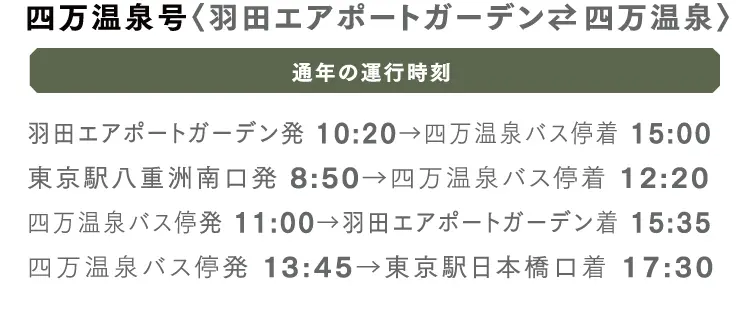 四万温泉号